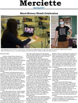 Black History Month Celebration - Spring 2021 - Mount Mercy Academy