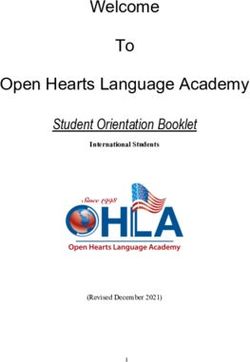 Welcome To Open Hearts Language Academy - Student Orientation Booklet International Students