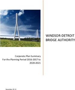 WINDSOR-DETROIT BRIDGE AUTHORITY - Corporate Plan Summary For the Planning Period 2016-2017 to 2020-2021 - Gordie Howe International ...