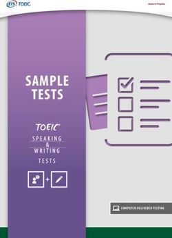 SAMPLE TESTS - COMPUTER-DELIVERED TESTING - ETS