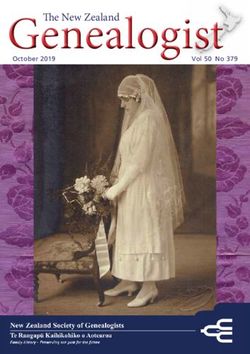 The New Zealand October 2019 - NZ Society of Genealogists