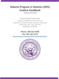 Didactic Program in Dietetics (DPD) Student Handbook