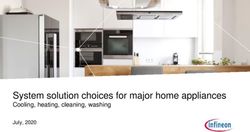 System solution choices for major home appliances - Cooling, heating, cleaning, washing - Infineon ...