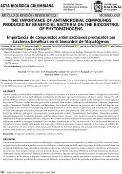 THE IMPORTANCE OF ANTIMICROBIAL COMPOUNDS PRODUCED BY BENEFICIAL BACTERIA ON THE BIOCONTROL OF PHYTOPATHOGENS