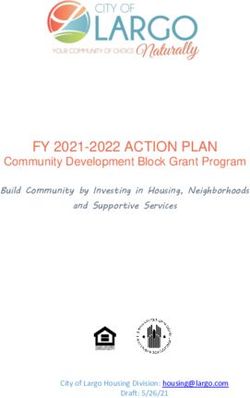 FY 2021-2022 ACTION PLAN - Community Development Block Grant Program Build Community by Investing in Housing, Neighborhoods