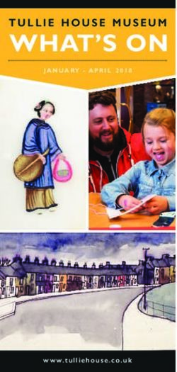 WHAT'S ON TULLIE HOUSE MUSEUM - www.tulliehouse.co.uk