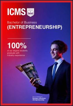 (ENTREPRENEURSHIP) Bachelor of Business - 100%of our degree students - International College of ...