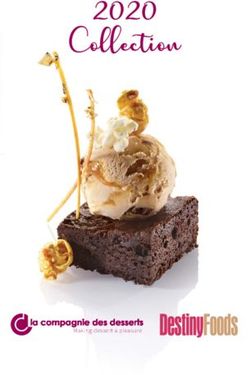 Collection 2020 - Making dessert a pleasure - Destiny Foods