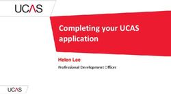 Completing your UCAS application - Helen Lee Professional Development Officer