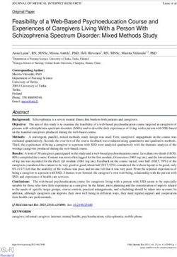 Feasibility of a Web-Based Psychoeducation Course and Experiences of Caregivers Living With a Person With Schizophrenia Spectrum Disorder: Mixed ...