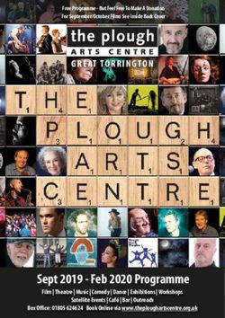 Sept 2019 - Feb 2020 Programme - GREAT TORRINGTON - The Plough Arts Centre