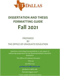 Fall 2021 DISSERTATION AND THESIS FORMATTING GUIDE - The Office of ...