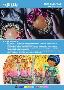 NEW RELEASES MARCH/APRIL 2021 - Exisle Publishing