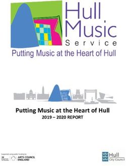 Putting Music at the Heart of Hull 2019 - 2020 REPORT
