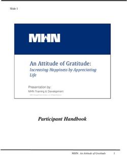 An Attitude of Gratitude: Increasing Happiness by Appreciating Life Participant Handbook - City of San Jose