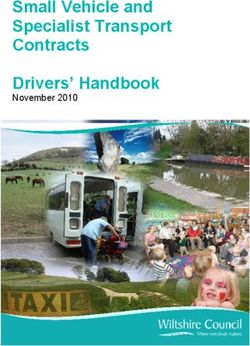Small Vehicle and Specialist Transport Contracts Drivers' Handbook - November 2010