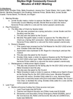 Skyline High Community Council Minutes of 4/8/21 Meeting