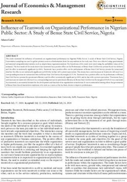 Journal of Economics & Management Research - Scientific ...