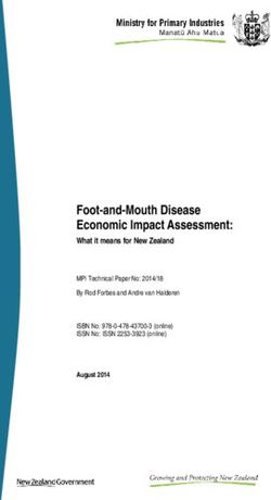 Foot-and-Mouth Disease Economic Impact Assessment: What it means for New Zealand MPI Technical Paper No: 2014/18 By Rod Forbes and Andre van ...