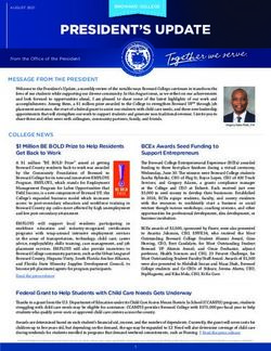 MESSAGE FROM THE PRESIDENT - Broward College