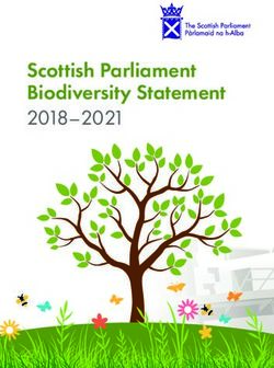 Scottish Parliament Biodiversity Statement 2018-2021