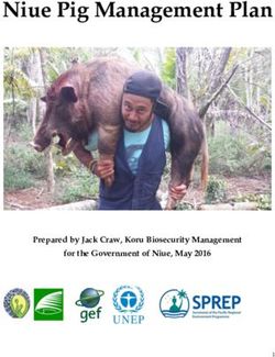 Niue Pig Management Plan - Prepared by Jack Craw, Koru Biosecurity Management for the Government of Niue, May 2016 - Sprep