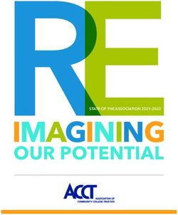 IMAGINING OUR POTENTIAL - STATE OF THE ASSOCIATION 2021-2022