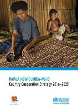 PAPUA NEW GUINEA-WHO Country Cooperation Strategy 2016-2020 - World Health Organization