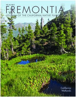 VOL.46,NO.2 FREMONTIA - California Wetlands - JOURNAL OF THE CALIFORNIA NATIVE PLANT SOCIETY