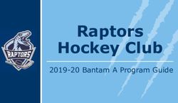 Raptors Hockey Club 2019-20 Bantam A Program Guide