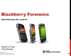 Blackberry Forensics - Shafik G. Punja Cindy Murphy