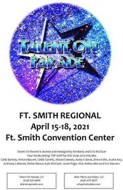 FT. SMITH REGIONAL April 15 18, 2021 Ft. Smith Convention Center
