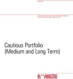 Cautious Portfolio (Medium and Long Term) - August 2021 Review prepared by Morningstar Investment Management Europe Ltd 1 Oliver's Yard, 55-71 ...