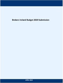 Brokers Ireland Budget 2020 Submission - APRIL 2019