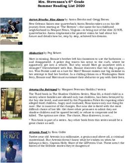 Mrs. Stevenson's 6th Grade Summer Reading List 2020 - The ...