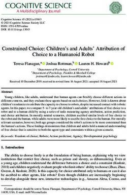 Constrained Choice: Children's and Adults' Attribution of Choice to a Humanoid Robot
