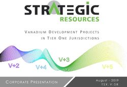 August -2019 - Strategic Resources Inc.