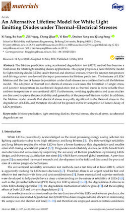 An Alternative Lifetime Model for White Light Emitting Diodes under Thermal-Electrical Stresses - MDPI
