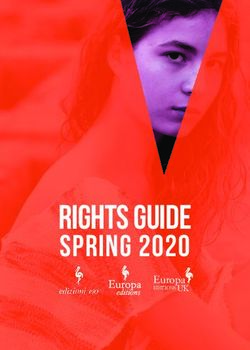 RIGHTS GUIDE SPRING 2020 - Europa - Edizioni E/O