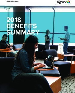 BENEFITS SUMMARY 2018 - Argonne National Laboratory