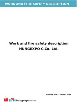 Work and fire safety description HUNGEXPO C.Co. Ltd - WORK AND FIRE SAFETY DESCRIPTION - ERA-EDTA 2019