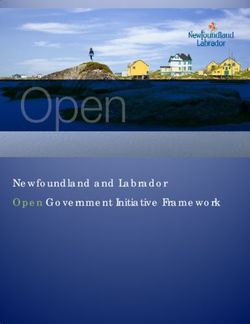 Newfoundland and Labrador Open Government Initiative Framework