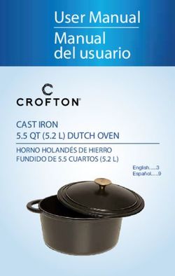 User Manual Manual del usuario - CAST IRON 5.5 QT (5.2 L) DUTCH OVEN HORNO HOLAND&Eacute;S DE HIERRO FUNDIDO DE 5.5 CUARTOS (5.2 L) - Aldi