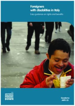 Foreigners with disabilities in Italy - Easy guidance on rights and benefi ts - Aipd