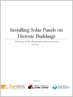 Installing Solar Panels on - Historic Buildings A Survey of the Regulatory Environment