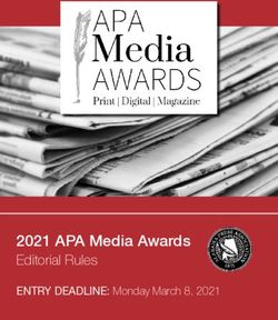 2021 APA Media Awards - Editorial Rules ENTRY DEADLINE: Monday March 8, 2021 - Alabama Press ...