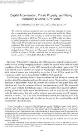 Capital Accumulation, Private Property, and Rising Inequality in China, 1978-2015 - Gabriel Zucman