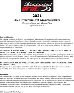 2021 2021 Evergreen Drift Grassroots Rules