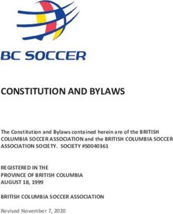 CONSTITUTION AND BYLAWS - BC Soccer