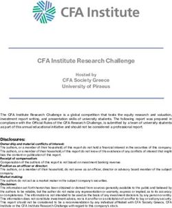 CFA Institute Research Challenge - Hosted by
